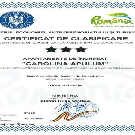 Vila Carolina Apulum Villa Alba Iulia Eksteriør billede